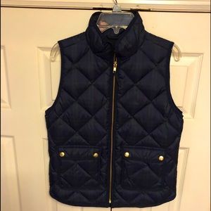 J. Crew Quilted Down Vest